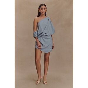 white a line mini dress ZAPAKA Women Little White Dress A-Line Mini Dress One Shoulder Ruched  Graduation Dress
